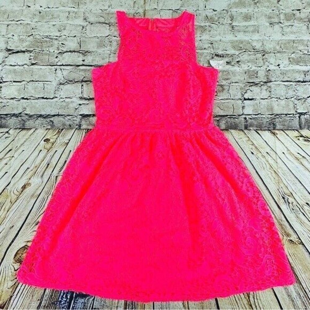 Speeckless Dress‎ Women’s Large Pink Embroidered Sleeveless Evening Party